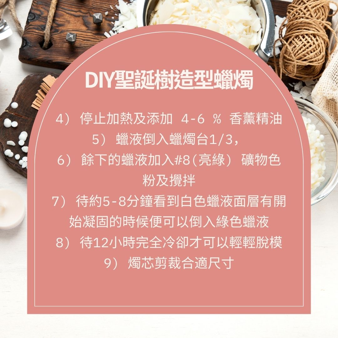 聖誕限定! 造型蠟燭套裝(大豆蠟(硬)(最佳使用日期: 01/2026) + 棉質燭芯 + 香精 15ml)