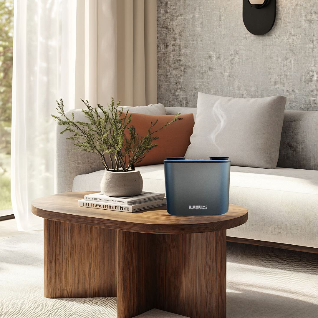 New! Dual Nozzle Aroma Nebulizing Diffuser (Dark Grey)