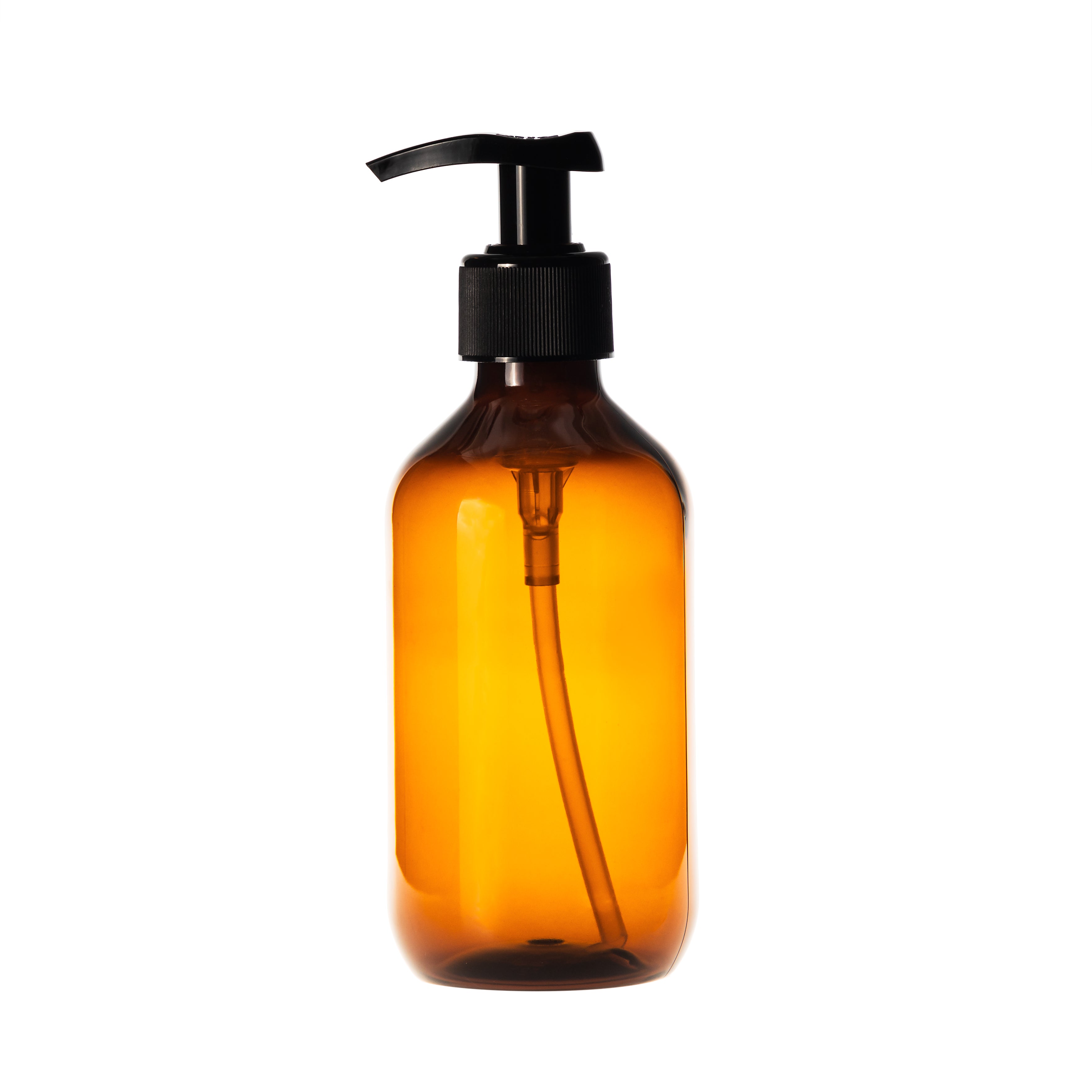 Amber Plastic Bottle