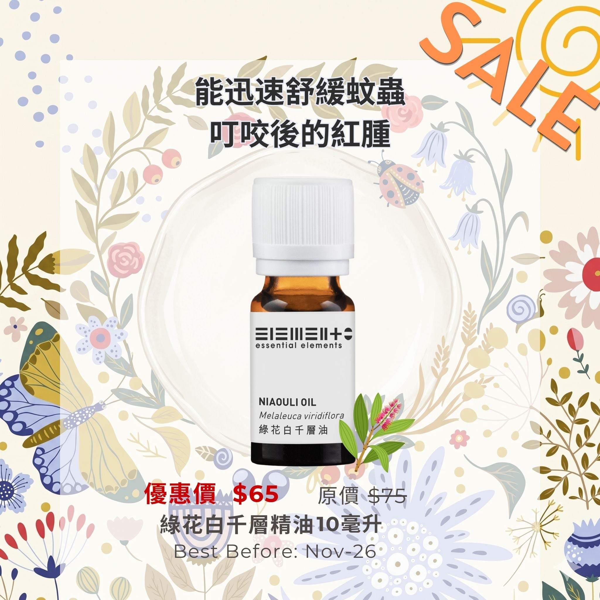 綠花白千層精油 (最佳使用日期: 11/2026)
