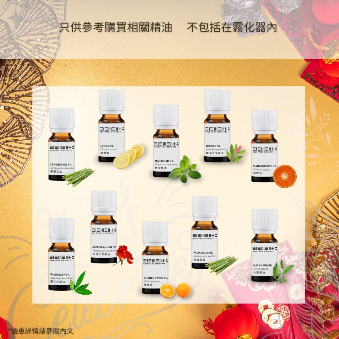 迎新年限定! (只限購買5支精油換購) HK$328 雙噴頭香薰純油霧化器