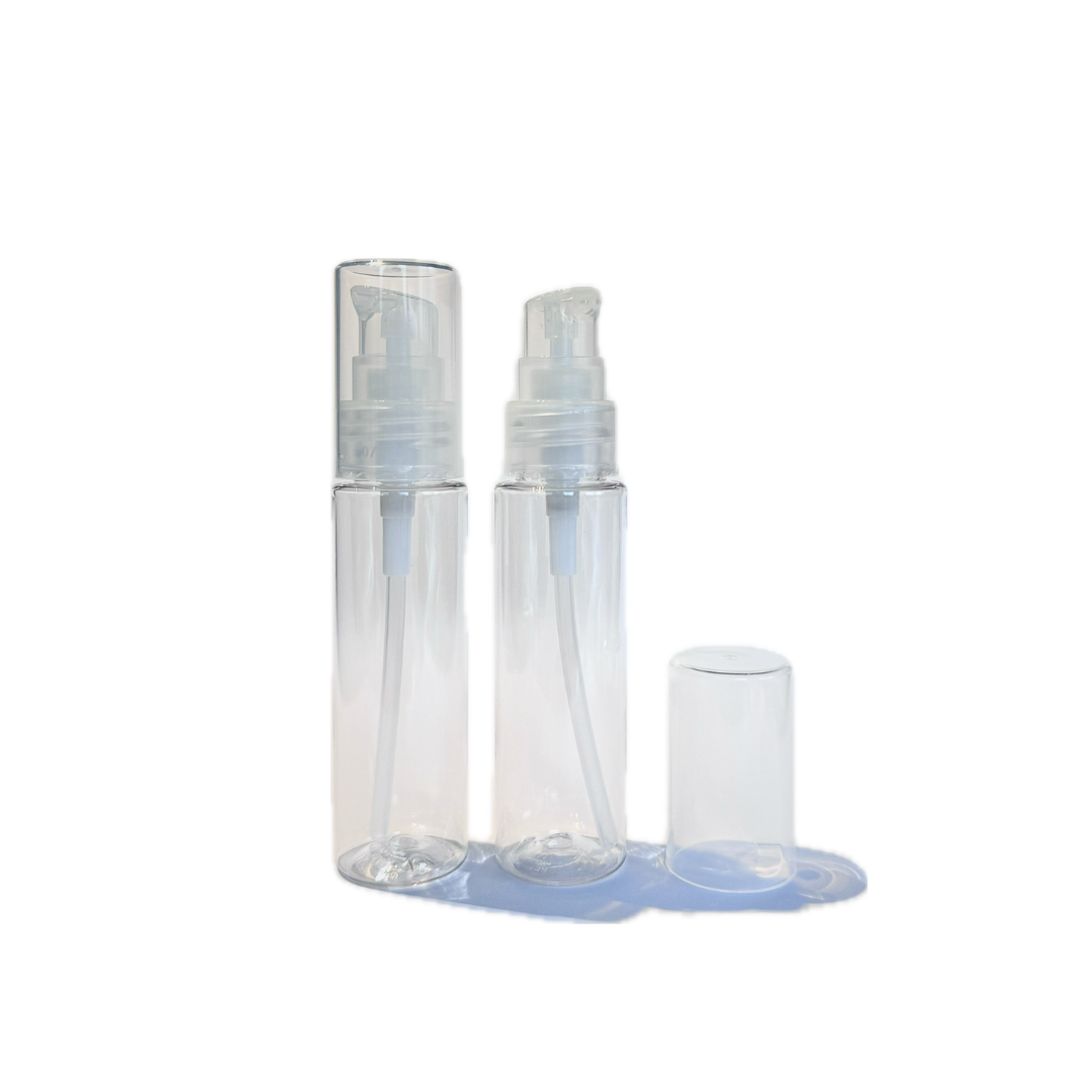 Clear Plastic Bottle - with pump