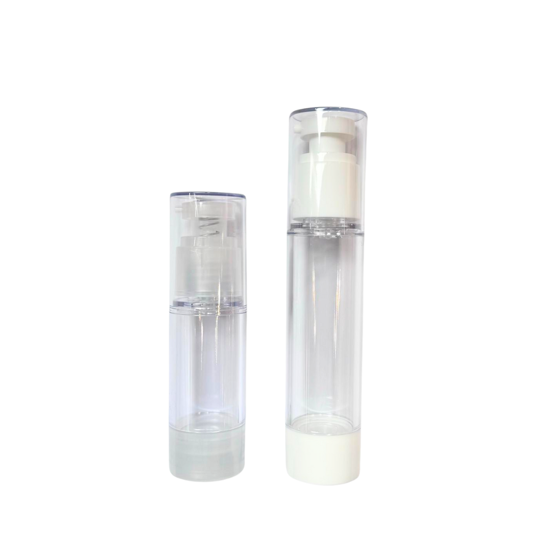 Clear Airless Plastic Bottle - with pump