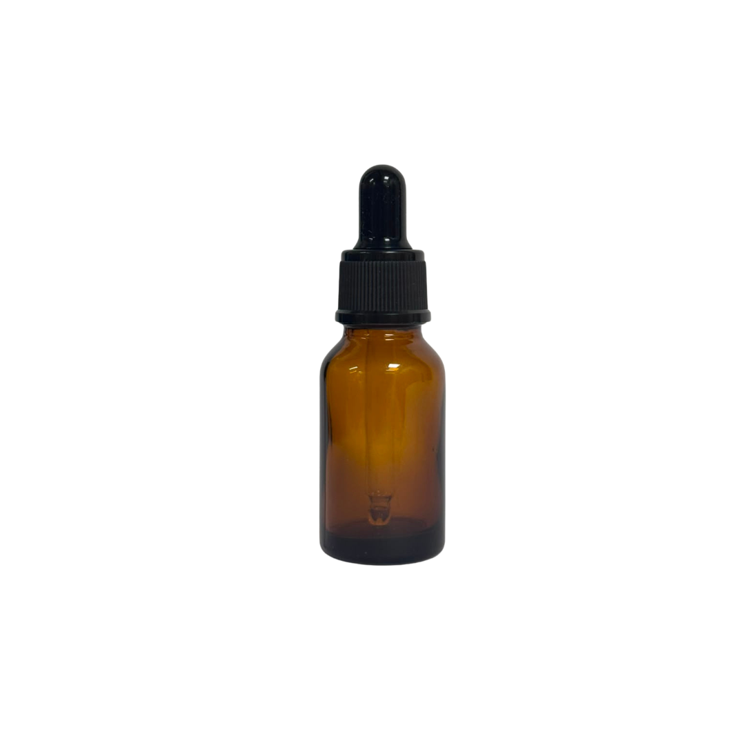 Amber Glass Bottle - with dropper