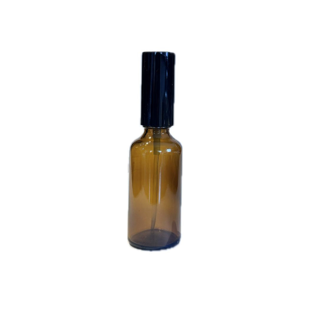 Amber Glass Bottle - with spray