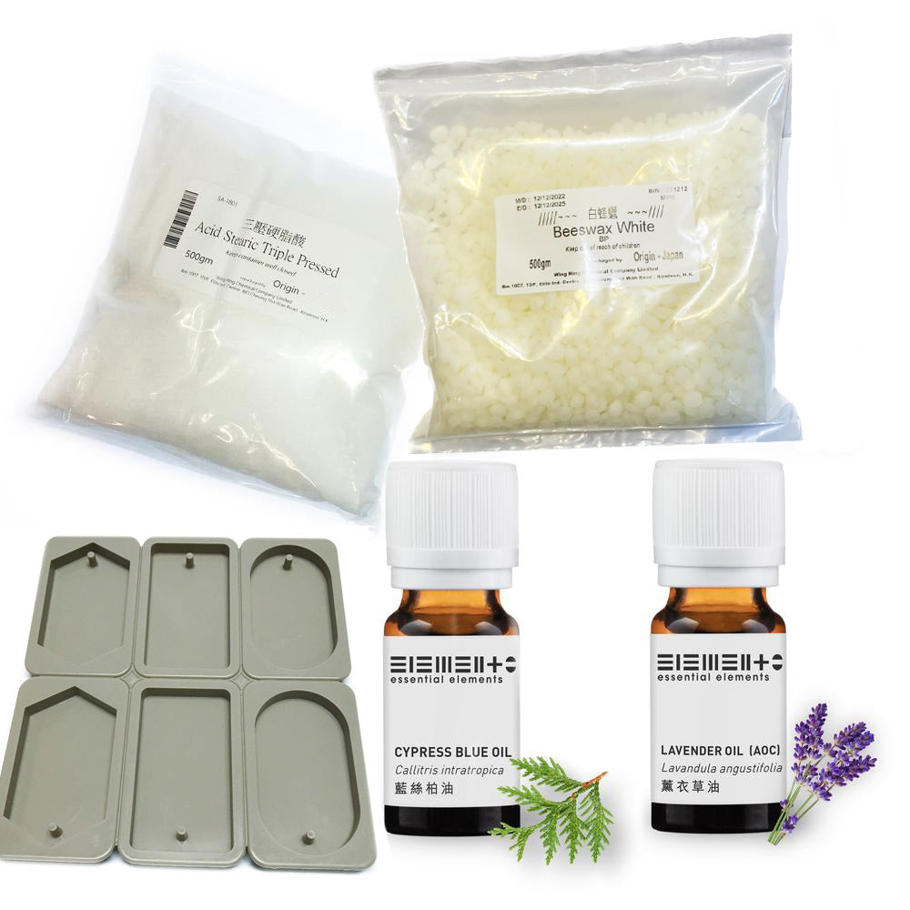 Online Limited - Wardrobe Insect & Termite Repellent Bricks Set with mold (Cypress blue + Lavender)